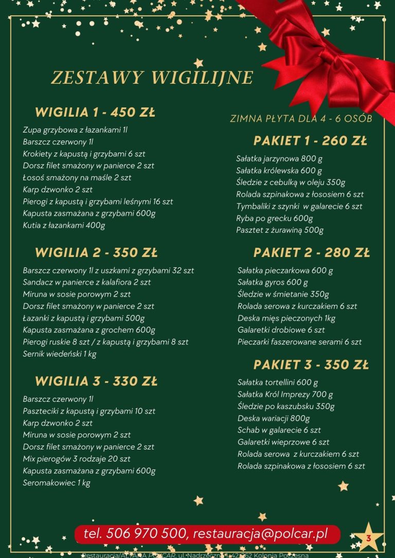 Oferta cateringu świątecznego POLCAR — strona 3
