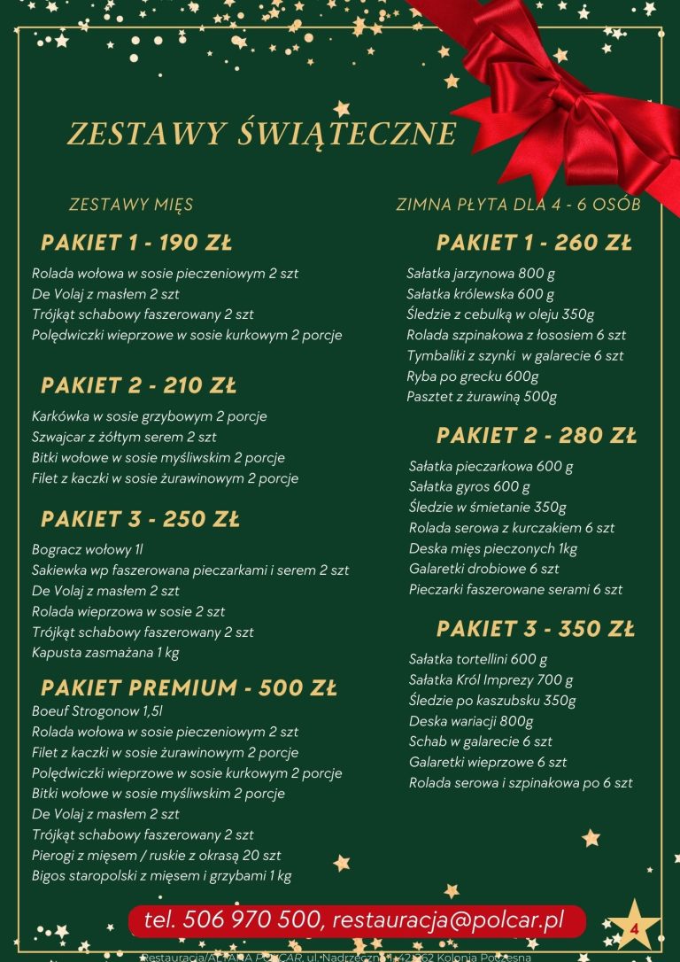 Oferta cateringu świątecznego POLCAR — strona 4