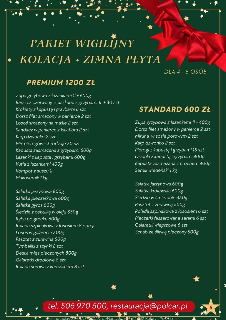 Oferta cateringu świątecznego POLCAR — strona 5